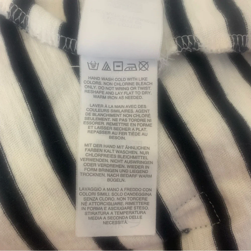 J Crew Woman S Nautical Classic Navy Stripes Preppy Old‎ Money 3/4 Sleeve Top